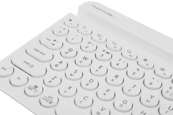 Клавиатура A4Tech Fstyler FBK30 белый USB беспроводная BT/Radio slim Multimedia (FBK30 WHITE) Клавиатура A4Tech Fstyler FBK30 белый USB беспроводная BT/Radio slim Multimedia (FBK30 WHITE)