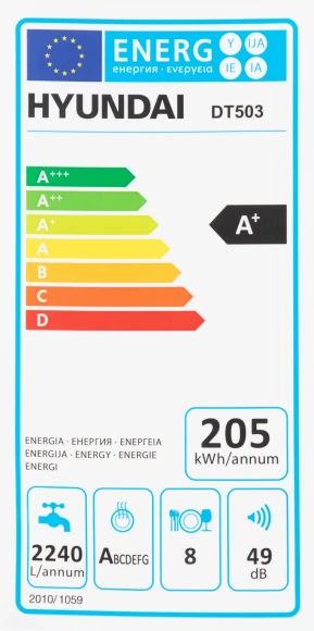 Посудомоечная машина Hyundai DT503 белый (компактная) Посудомоечная машина Hyundai DT503 белый (компактная)
