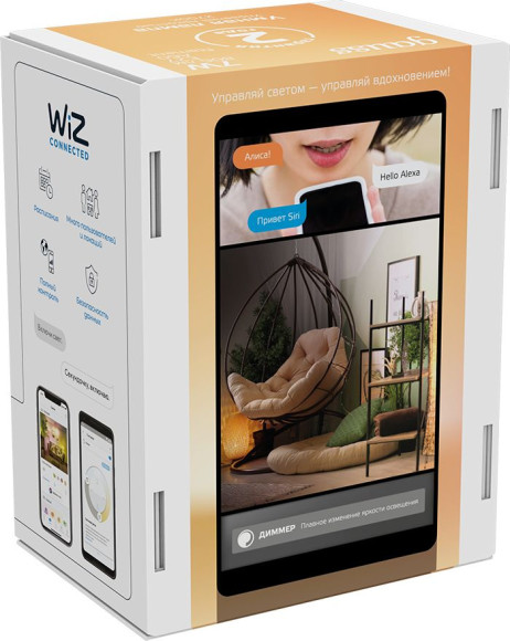 Умная лампа Gauss IoT Smart Home E27 6.5Вт 806lm Wi-Fi (упак.:1шт) (1200112) Умная лампа Gauss IoT Smart Home E27 6.5Вт 806lm Wi-Fi (упак.:1шт) (1200112)