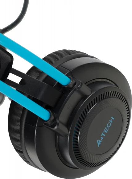 Наушники с микрофоном A4Tech Fstyler FH200i серый/синий 1.8м накладные оголовье (FH200I BLUE)