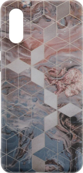 Чехол (клип-кейс) Gresso для Samsung Galaxy A02 Meridian золотистый/синий (GR17AAAE8918)