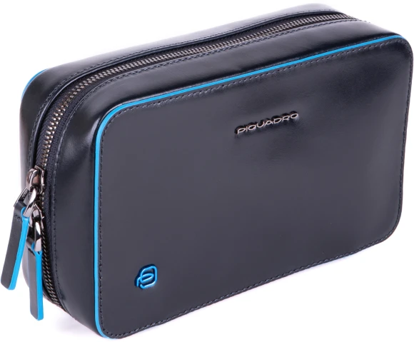 Чехол для кабелей и зарядки Piquadro Blue Square AC6895B2/BLU2 синий натур.кожа