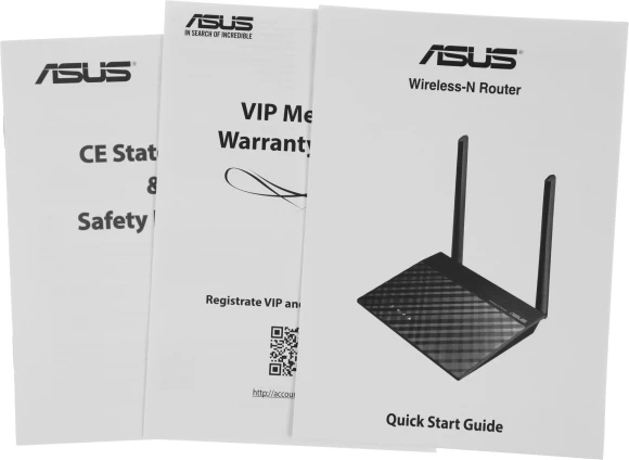 Роутер беспроводной Asus RT-N12E N300 10/100BASE-TX черный