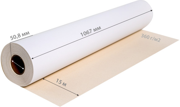 Холст Cactus CS-MC400-106715 42"(A0+) 1067мм-15м/400г/м2/белый хлопок для струйной печати втулка:50.8мм (2") Холст Cactus CS-MC400-106715 42"(A0+) 1067мм-15м/400г/м2/белый хлопок для струйной печати втулка:50.8мм (2")