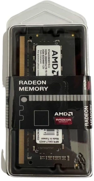 Память DDR4 4Gb 2666MHz AMD R744G2606S1S-U Radeon R7 Performance Series RTL PC4-21300 CL16 SO-DIMM 260-pin 1.2В Ret Память DDR4 4Gb 2666MHz AMD R744G2606S1S-U Radeon R7 Performance Series RTL PC4-21300 CL16 SO-DIMM 260-pin 1.2В Ret