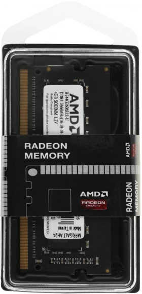 Память DDR4 4Gb 2666MHz AMD R744G2606S1S-U Radeon R7 Performance Series RTL PC4-21300 CL16 SO-DIMM 260-pin 1.2В Ret Память DDR4 4Gb 2666MHz AMD R744G2606S1S-U Radeon R7 Performance Series RTL PC4-21300 CL16 SO-DIMM 260-pin 1.2В Ret