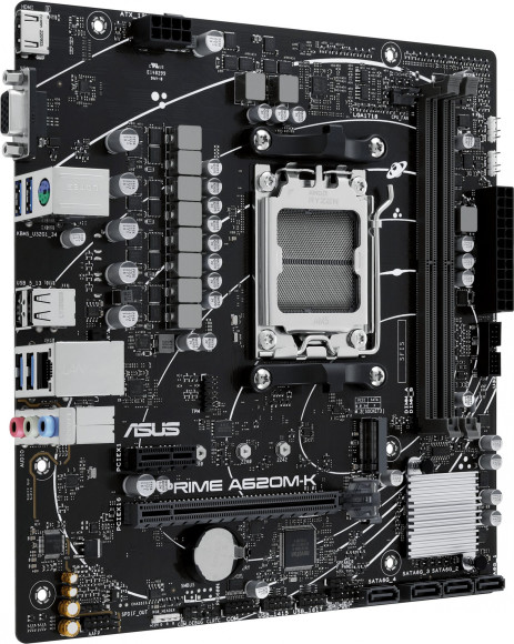 Материнская плата Asus PRIME A620M-K Socket AM5 AMD A620 2xDDR5 mATX AC`97 8ch(7.1) GbLAN RAID+VGA+HDMI Материнская плата Asus PRIME A620M-K Socket AM5 AMD A620 2xDDR5 mATX AC`97 8ch(7.1) GbLAN RAID+VGA+HDMI
