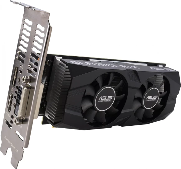 Видеокарта Asus PCI-E 4.0 RTX3050-O6G-LP-BRK NVIDIA GeForce RTX 3050 6Gb 96bit GDDR6 1507/14000 DVIx1 HDMIx1 DPx1 HDCP Ret low profile Видеокарта Asus PCI-E 4.0 RTX3050-O6G-LP-BRK NVIDIA GeForce RTX 3050 6Gb 96bit GDDR6 1507/14000 DVIx1 HDMIx1 DPx1 HDCP Ret low profile