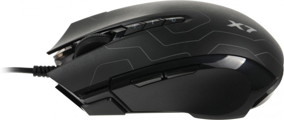 Мышь A4Tech X89 Maze черный оптическая 2400dpi USB 8but (X89 (MAZE))