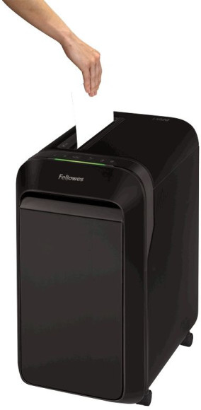 Шредер Fellowes PowerShred LX220 черный (секр.P-4) фрагменты 20лист. 30лтр. скрепки скобы пл.карты Шредер Fellowes PowerShred LX220 черный (секр.P-4) фрагменты 20лист. 30лтр. скрепки скобы пл.карты