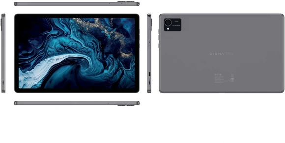 Планшет Digma Pro HIT 16 T616 (2.0) 8C RAM6Gb ROM128Gb 10.4" IPS 2000x1200 4G Android 13 серый 13Mpix 5Mpix BT WiFi microSD 1Tb 7000mAh