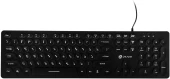 Клавиатура Оклик 420MRL черный USB slim Multimedia LED