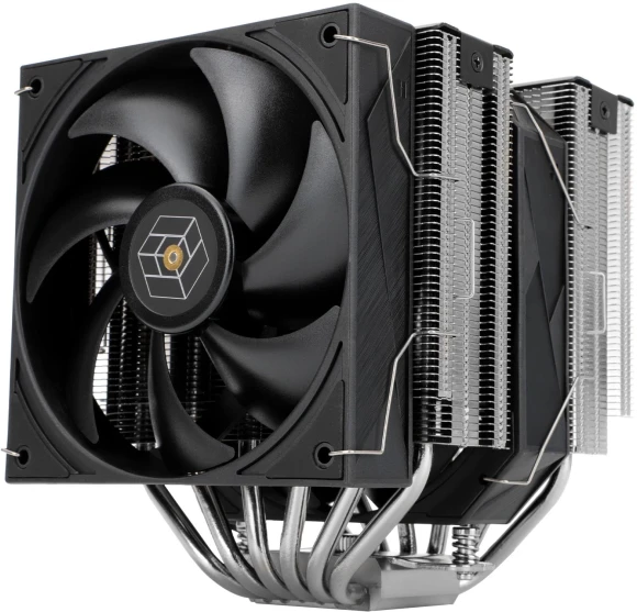 Устройство охлаждения(кулер) Thermalright Royal Knight 120 Soc-AM5/AM4/1200/1700/1851 серебристый/черный 4-pin 28.4dB Al+Cu Ret (RK120)