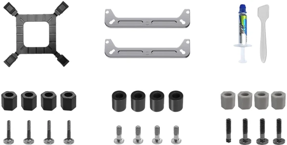 Устройство охлаждения(кулер) Bloody AC-12 Soc-AM5/AM4/1200/1700/1851 черный 4-pin 14-26dB Al+Cu 230W 582gr Ret (AC-12-230-BK)