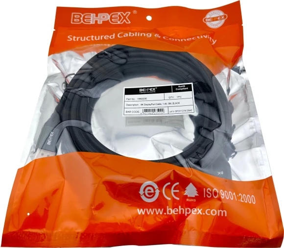 Кабель ver1.4 DisplayPort (m) DisplayPort (m) 5м черный Кабель ver1.4 DisplayPort (m) DisplayPort (m) 5м черный