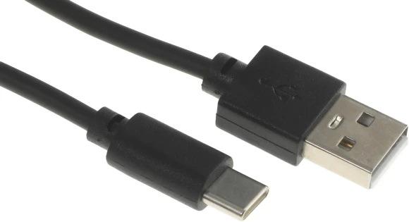 Кабель USB (m)-USB Type-C (m) 2м черный Кабель USB (m)-USB Type-C (m) 2м черный
