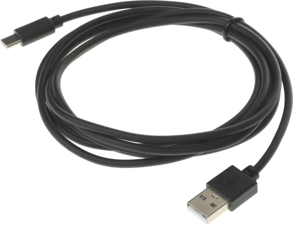 Кабель USB (m)-USB Type-C (m) 2м черный Кабель USB (m)-USB Type-C (m) 2м черный