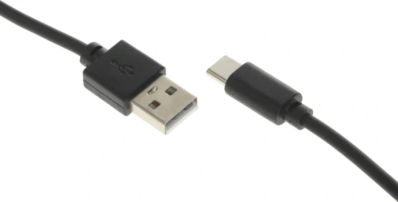 Кабель USB (m)-USB Type-C (m) 2м черный Кабель USB (m)-USB Type-C (m) 2м черный
