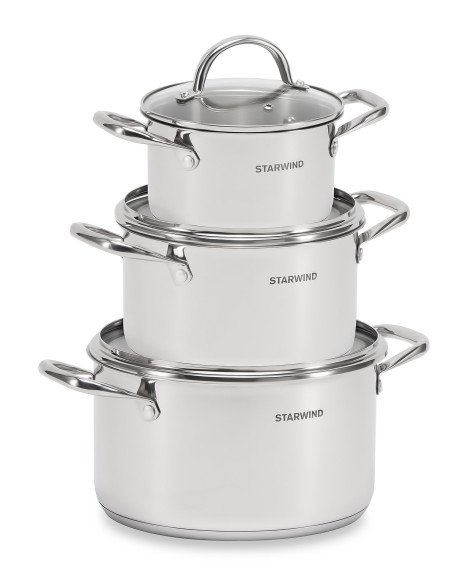 Набор кастрюль Starwind Chef Family 6 предметов (SW-CH1006) Набор кастрюль Starwind Chef Family 6 предметов (SW-CH1006)