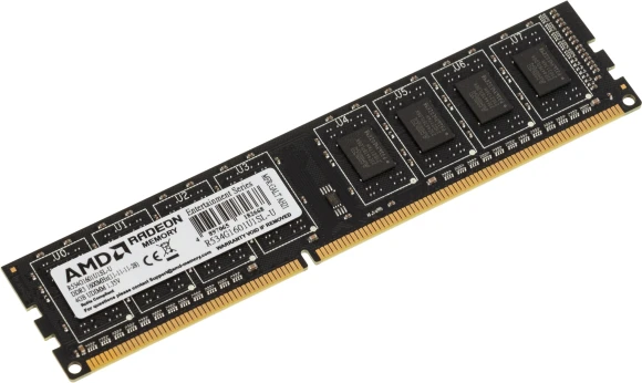 Память DDR3 4GB 1600MHz AMD R534G1601U1SL-U RTL PC3-12800 CL11 DIMM 240-pin 1.35В Ret