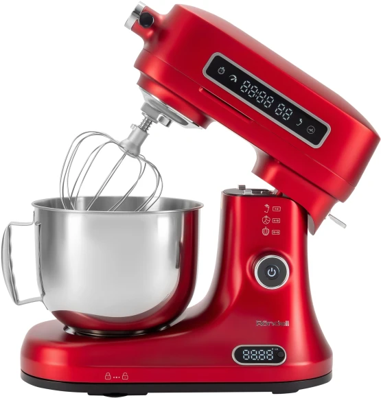 Кухонная машина Rondell RDE-KM900 планетар.вращ. 1900Вт красное вино