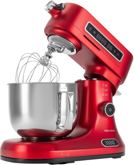 Кухонная машина Rondell RDE-KM900 планетар.вращ. 1900Вт красное вино