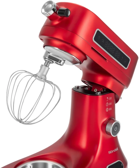 Кухонная машина Rondell RDE-KM900 планетар.вращ. 1900Вт красное вино