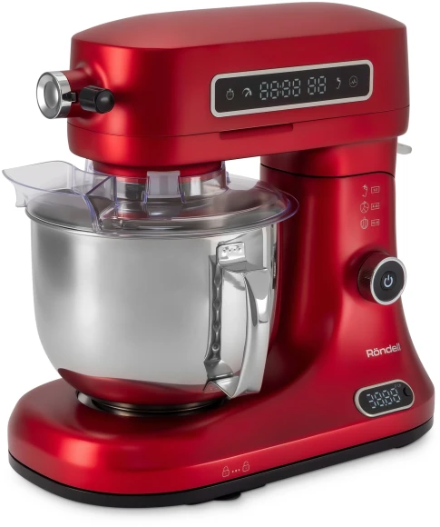 Кухонная машина Rondell RDE-KM900 планетар.вращ. 1900Вт красное вино