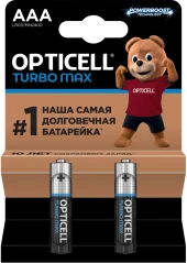 Батарея Opticell Turbo MAX LR6 AA (2шт) блистер Батарея Opticell Turbo MAX LR6 AA (2шт) блистер