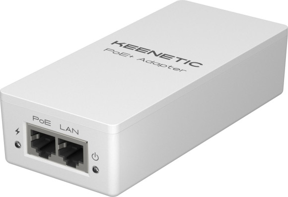 Инжектор PoE+ Keenetic KN-4510 10/100/1000BASE-T 30Вт 100-240В(АС) Инжектор PoE+ Keenetic KN-4510 10/100/1000BASE-T 30Вт 100-240В(АС)