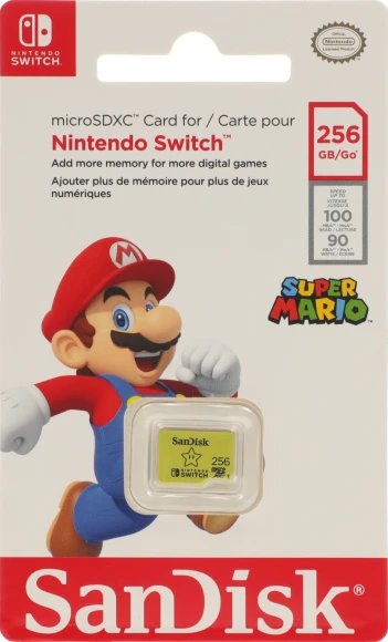 Флеш карта microSDXC 256GB Sandisk SDSQXAO-256G-GN3ZN Nintendo Switch w/o adapter Флеш карта microSDXC 256GB Sandisk SDSQXAO-256G-GN3ZN Nintendo Switch w/o adapter