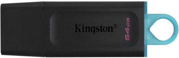 Флеш Диск Kingston 64Gb DataTraveler Exodia DTX/64GB USB3.2 черный/голубой Флеш Диск Kingston 64Gb DataTraveler Exodia DTX/64GB USB3.2 черный/голубой