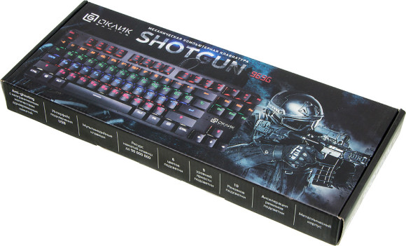 Клавиатура Оклик 969G SHOTGUN механическая черный USB Multimedia for gamer LED Клавиатура Оклик 969G SHOTGUN механическая черный USB Multimedia for gamer LED
