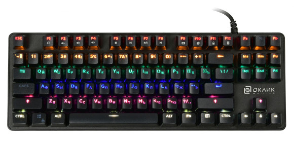Клавиатура Оклик 969G SHOTGUN механическая черный USB Multimedia for gamer LED Клавиатура Оклик 969G SHOTGUN механическая черный USB Multimedia for gamer LED