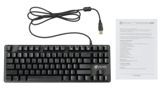 Клавиатура Оклик 969G SHOTGUN механическая черный USB Multimedia for gamer LED Клавиатура Оклик 969G SHOTGUN механическая черный USB Multimedia for gamer LED