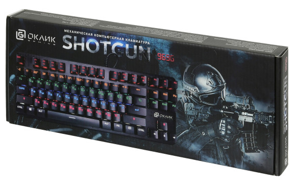 Клавиатура Оклик 969G SHOTGUN механическая черный USB Multimedia for gamer LED Клавиатура Оклик 969G SHOTGUN механическая черный USB Multimedia for gamer LED