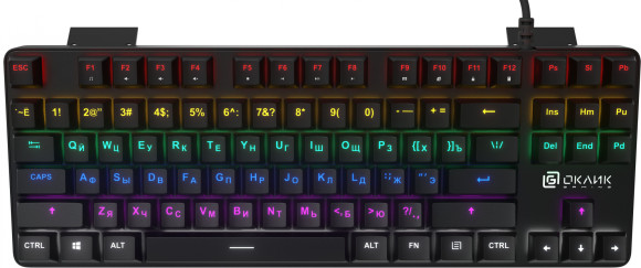 Клавиатура Оклик 969G SHOTGUN механическая черный USB Multimedia for gamer LED Клавиатура Оклик 969G SHOTGUN механическая черный USB Multimedia for gamer LED