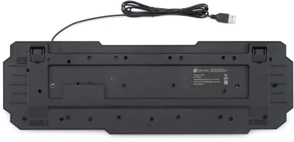 Клавиатура Оклик 750G FROST WAR черный/черный USB Multimedia for gamer (337452)
