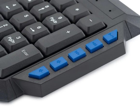 Клавиатура Оклик 750G FROST WAR черный/черный USB Multimedia for gamer (337452)