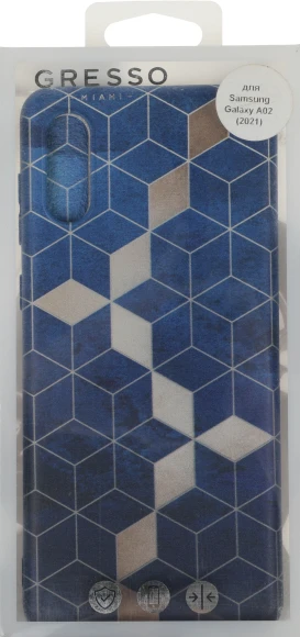 Чехол (клип-кейс) Gresso для Samsung Galaxy A02 Meridian синий (GR17AAAE8920)