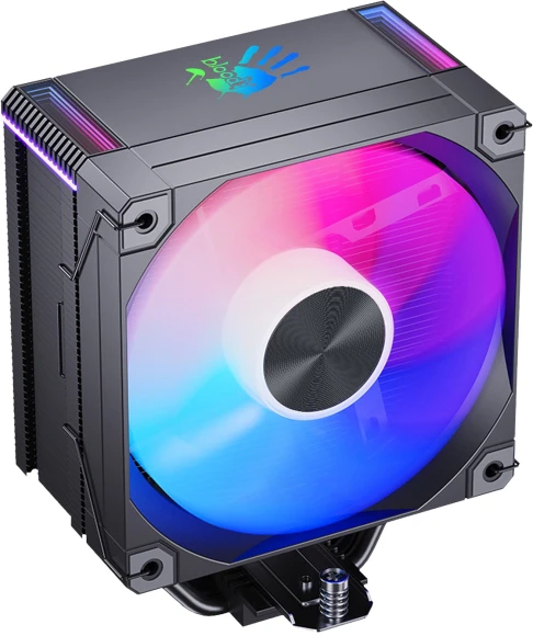 Устройство охлаждения(кулер) Bloody AC-12 ARGB Soc-AM5/AM4/1200/1700/1851 черный 4-pin 14-26dB Al+Cu 230W 582gr Ret (AC-12-ARGB230-BK)