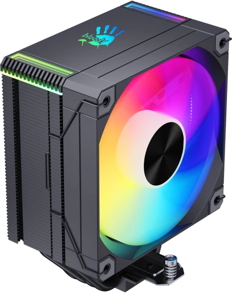Устройство охлаждения(кулер) Bloody AC-12 ARGB Soc-AM5/AM4/1200/1700/1851 черный 4-pin 14-26dB Al+Cu 230W 582gr Ret (AC-12-ARGB230-BK)