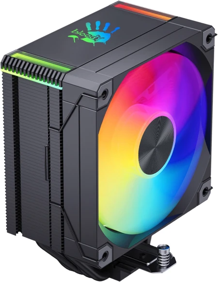 Устройство охлаждения(кулер) Bloody AC-12 ARGB Soc-AM5/AM4/1200/1700/1851 черный 4-pin 14-26dB Al+Cu 230W 582gr Ret (AC-12-ARGB230-BK)