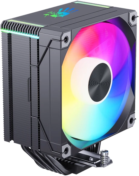 Устройство охлаждения(кулер) Bloody AC-12 ARGB Soc-AM5/AM4/1200/1700/1851 черный 4-pin 14-26dB Al+Cu 230W 582gr Ret (AC-12-ARGB230-BK)