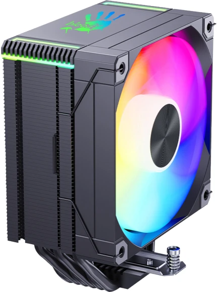 Устройство охлаждения(кулер) Bloody AC-12 ARGB Soc-AM5/AM4/1200/1700/1851 черный 4-pin 14-26dB Al+Cu 230W 582gr Ret (AC-12-ARGB230-BK)