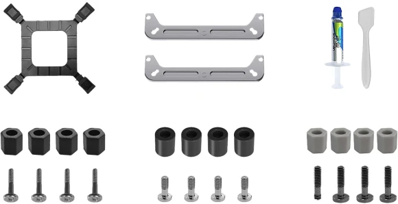 Устройство охлаждения(кулер) Bloody AC-12 ARGB Soc-AM5/AM4/1200/1700/1851 черный 4-pin 14-26dB Al+Cu 230W 582gr Ret (AC-12-ARGB230-BK)