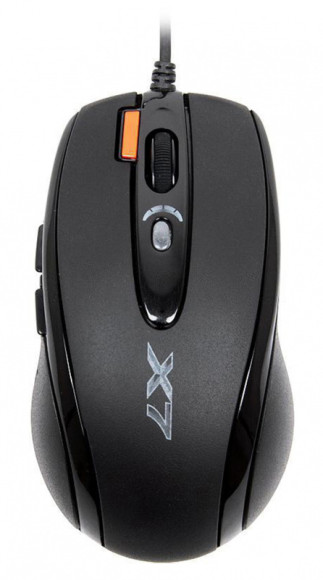 Мышь A4Tech X-718BK черный оптическая (3000dpi) USB (6but)