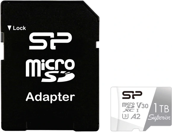 Флеш карта microSDXC 1TB Silicon Power SP001TBSTXDA2V20SP Superior + adapter