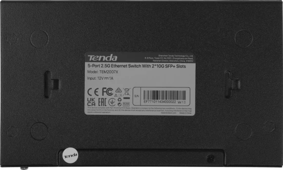 Коммутатор Tenda TEM2007X (L2) 5x2.5Гбит/с 2SFP+ неуправляемый Коммутатор Tenda TEM2007X (L2) 5x2.5Гбит/с 2SFP+ неуправляемый