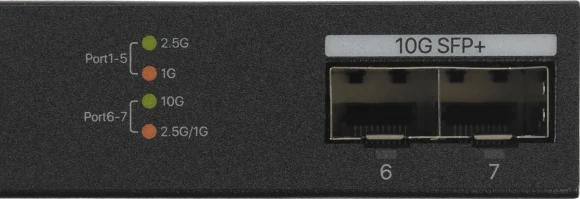 Коммутатор Tenda TEM2007X (L2) 5x2.5Гбит/с 2SFP+ неуправляемый Коммутатор Tenda TEM2007X (L2) 5x2.5Гбит/с 2SFP+ неуправляемый